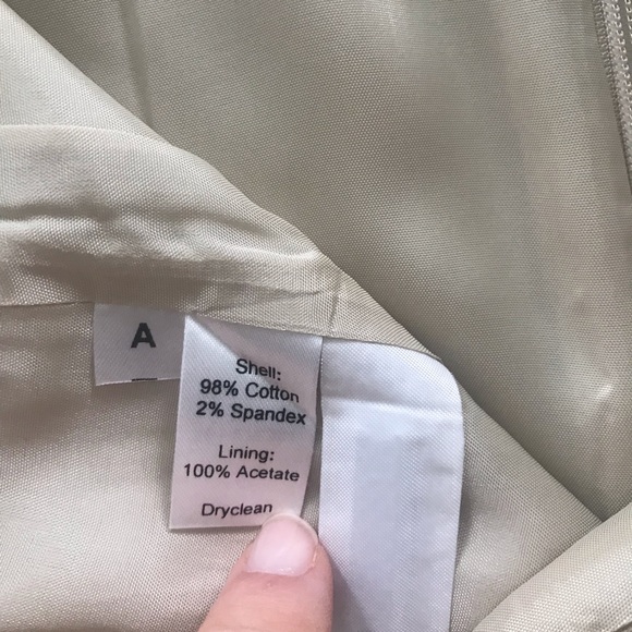 Khaki Ann Taylor LOFT skirt - Picture 6 of 7